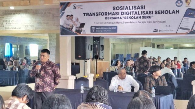 Dinas Pendidikan Simalungun Gelar Sosialisasi Transformasi Digitalisasi Sekolah Bersama “Sekolah SeRu”