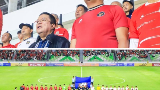 Wesly Silalahi Saksikan Kick Off Piala AFF Asean U-19 2026 di Stadion Utama Sumut Indonesia Versus Myanmar